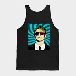 Pop Art Handsome Men Glasses Tank Top